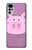 S3269 豚の漫画 Pig Cartoon Motorola Moto G22 バックケース、フリップケース・カバー