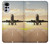 S3837 飛行機離陸日の出 Airplane Take off Sunrise Motorola Moto G22 バックケース、フリップケース・カバー