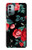 S3112 黒バラ パターン Rose Floral Pattern Black Nokia G11, G21 バックケース、フリップケース・カバー