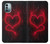 S3682 デビルハート Devil Heart Nokia G11, G21 バックケース、フリップケース・カバー
