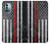 S3687 消防士細い赤い線アメリカの国旗 Firefighter Thin Red Line American Flag Nokia G11, G21 バックケース、フリップケース・カバー