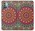 S3694 ヒッピーアートパターン Hippie Art Pattern Nokia G11, G21 バックケース、フリップケース・カバー