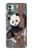 S3793 かわいい赤ちゃん雪パンダのペイント Cute Baby Panda Snow Painting Nokia G11, G21 バックケース、フリップケース・カバー
