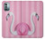 S3805 フラミンゴピンクパステル Flamingo Pink Pastel Nokia G11, G21 バックケース、フリップケース・カバー