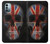 S3848 イギリスの旗の頭蓋骨 United Kingdom Flag Skull Nokia G11, G21 バックケース、フリップケース・カバー