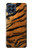 S2962 虎のストライプグラフィックプリント Tiger Stripes Graphic Printed Samsung Galaxy M53 バックケース、フリップケース・カバー