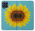 S3039 ひまわり Vintage Sunflower Blue Samsung Galaxy M53 バックケース、フリップケース・カバー