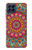 S3694 ヒッピーアートパターン Hippie Art Pattern Samsung Galaxy M53 バックケース、フリップケース・カバー