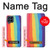 S3799 かわいい縦水彩レインボー Cute Vertical Watercolor Rainbow Samsung Galaxy M53 バックケース、フリップケース・カバー