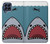 S3825 漫画のサメの海のダイビング Cartoon Shark Sea Diving Samsung Galaxy M53 バックケース、フリップケース・カバー