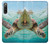 S1377 ウミガメ Ocean Sea Turtle Sony Xperia 10 IV バックケース、フリップケース・カバー