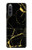 S2896 ゴールドマーブルグラフィックプリント Gold Marble Graphic Printed Sony Xperia 10 IV バックケース、フリップケース・カバー