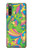S3273 フラワーラインアートパターン Flower Line Art Pattern Sony Xperia 10 IV バックケース、フリップケース・カバー
