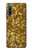 S3388 ゴールドラメグラフィックプリント Gold Glitter Graphic Print Sony Xperia 10 IV バックケース、フリップケース・カバー