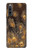 S3691 ゴールドピーコックフェザー Gold Peacock Feather Sony Xperia 10 IV バックケース、フリップケース・カバー
