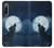 S3693 グリムホワイトウルフ満月 Grim White Wolf Full Moon Sony Xperia 10 IV バックケース、フリップケース・カバー