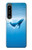 S0843 シロナガスクジラ Blue Whale Sony Xperia 1 IV バックケース、フリップケース・カバー