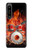 S1431 スカル ドラム ファイア ロック音楽 Skull Drum Fire Rock Sony Xperia 1 IV バックケース、フリップケース・カバー