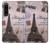 S2211 パリエッフェル塔ポストカード Paris Postcard Eiffel Tower Sony Xperia 1 IV バックケース、フリップケース・カバー