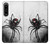 S2386 クロゴケグモ Black Widow Spider Sony Xperia 1 IV バックケース、フリップケース・カバー