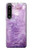 S2690 アメジスト結晶グラフィックプリント Amethyst Crystals Graphic Printed Sony Xperia 1 IV バックケース、フリップケース・カバー
