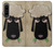 S2826 眠えない黒い羊 Cute Cartoon Unsleep Black Sheep Sony Xperia 1 IV バックケース、フリップケース・カバー