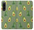 S3285 アボカドパターン Avocado Fruit Pattern Sony Xperia 1 IV バックケース、フリップケース・カバー