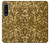 S3388 ゴールドラメグラフィックプリント Gold Glitter Graphic Print Sony Xperia 1 IV バックケース、フリップケース・カバー