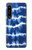S3671 ブルータイダイ Blue Tie Dye Sony Xperia 1 IV バックケース、フリップケース・カバー