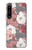 S3716 バラの花柄 Rose Floral Pattern Sony Xperia 1 IV バックケース、フリップケース・カバー