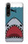 S3825 漫画のサメの海のダイビング Cartoon Shark Sea Diving Sony Xperia 1 IV バックケース、フリップケース・カバー