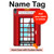 S2059 イングランドクラシック英国の電話ボックスミニマリスト England Classic British Telephone Box Minimalist iPad Air (2020, 2022), Air 11 (2024,2025,2026), Pro 11 (2022) タブレットケース