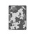 S2186 グレー迷彩グラフィックプリント Gray Camo Camouflage Graphic Printed iPad Air (2020, 2022), Air 11 (2024,2025,2026), Pro 11 (2022) タブレットケース