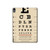 S2502 目の検査図ポスター Eye Exam Chart Decorative Decoupage Poster iPad Air (2020, 2022), Air 11 (2024,2025,2026), Pro 11 (2022) タブレットケース
