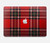 S2374 タータンレッドパターン Tartan Red Pattern MacBook Air 13″ (2022,2025) - A2681, A3113, A3240 ケース・カバー