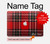 S2374 タータンレッドパターン Tartan Red Pattern MacBook Air 13″ (2022,2025) - A2681, A3113, A3240 ケース・カバー