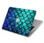 S3047 緑人魚のスケール Green Mermaid Fish Scale MacBook Air 13″ (2022,2024) - A2681, A3113 ケース・カバー