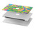S3273 フラワーラインアートパターン Flower Line Art Pattern MacBook Air 13″ (2022,2024) - A2681, A3113 ケース・カバー