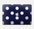 S3533 ブルーの水玉 Blue Polka Dot MacBook Air 13″ (2022,2025) - A2681, A3113, A3240 ケース・カバー