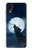 S3693 グリムホワイトウルフ満月 Grim White Wolf Full Moon Samsung Galaxy A03 Core バックケース、フリップケース・カバー