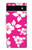 S2246 ハワイのハイビスカスピンク柄 Hawaiian Hibiscus Pink Pattern Google Pixel 6a バックケース、フリップケース・カバー