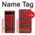 S2374 タータンレッドパターン Tartan Red Pattern Google Pixel 6a バックケース、フリップケース・カバー