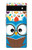 S2521 可愛いオタクフクロウ漫画 Cute Nerd Owl Cartoon Google Pixel 6a バックケース、フリップケース・カバー