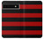 S2638 黒と赤のストライプ Black and Red Striped Google Pixel 6a バックケース、フリップケース・カバー