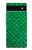 S2704 グリーンフィッシュスケールパターングラフィック Green Fish Scale Pattern Graphic Google Pixel 6a バックケース、フリップケース・カバー