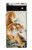 S2751 虎の絵画 Chinese Tiger Brush Painting Google Pixel 6a バックケース、フリップケース・カバー