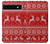 S2835 クリスマス トナカイ パターン Christmas Reindeer Knitted Pattern Google Pixel 6a バックケース、フリップケース・カバー