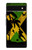 S2975 ジャマイカサッカー Jamaica Football Soccer Flag Google Pixel 6a バックケース、フリップケース・カバー