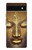 S3189 魔法のヤントラ仏の顔 Magical Yantra Buddha Face Google Pixel 6a バックケース、フリップケース・カバー