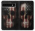 S3850 アメリカの国旗の頭蓋骨 American Flag Skull Google Pixel 6a バックケース、フリップケース・カバー